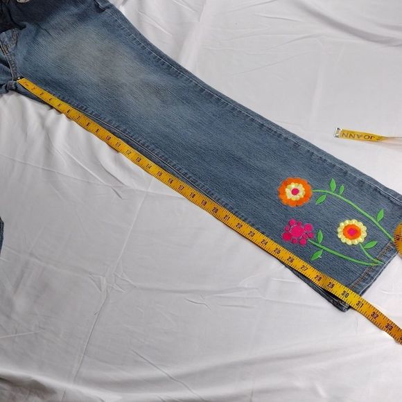 Pony Tails 🌟 4 For $15 Embroidered Bootcut Denim  Jeans Inseam 31" - Picture 11 of 14